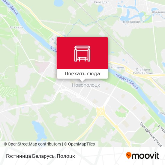 Карта Гостиница Беларусь