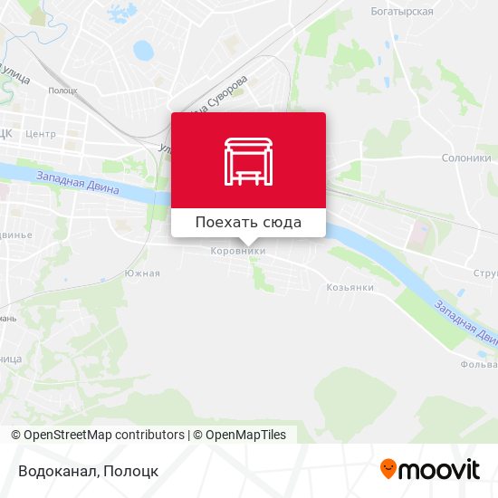 Карта Водоканал