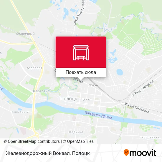 Карта Железнодорожный Вокзал