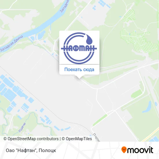 Карта Оао "Нафтан"