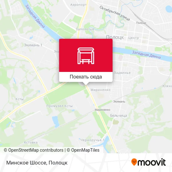 Карта Минское Шоссе