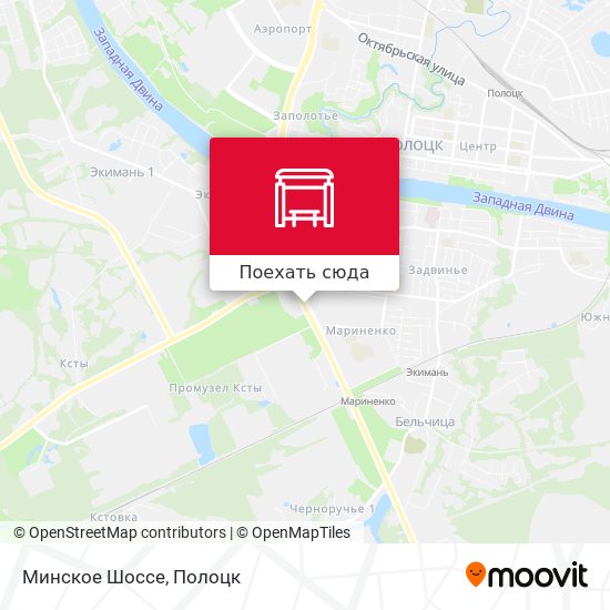Карта Минское Шоссе