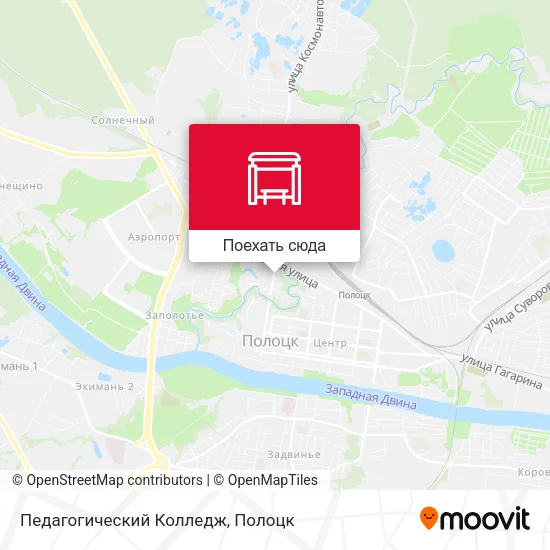 Карта Педагогический Колледж