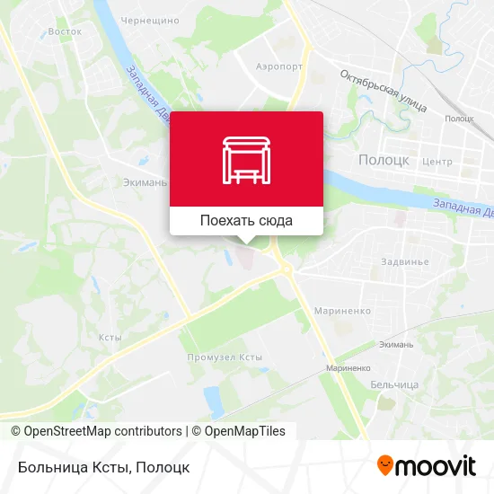 Карта Больница Ксты