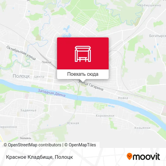 Карта Красное Кладбище
