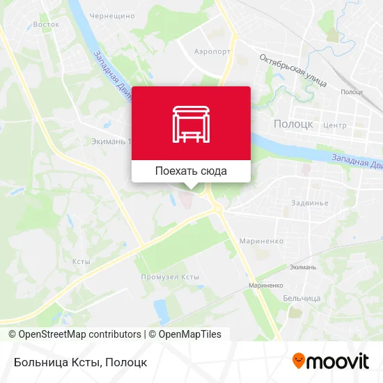Карта Больница Ксты