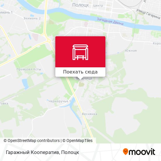 Карта Гаражный Кооператив