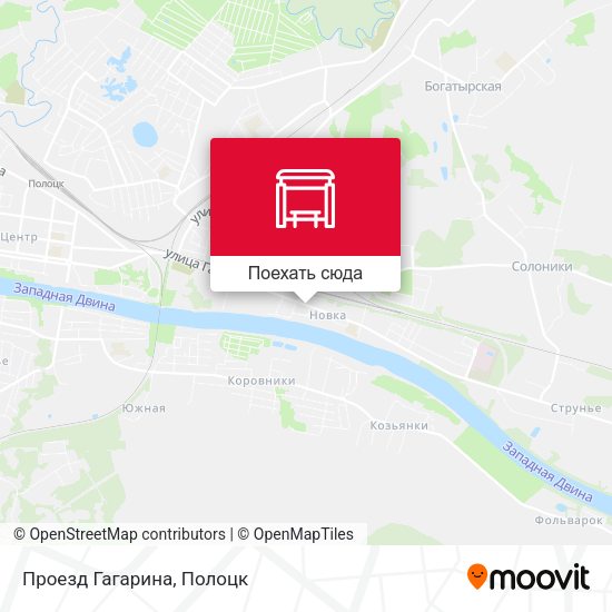 Карта Проезд Гагарина