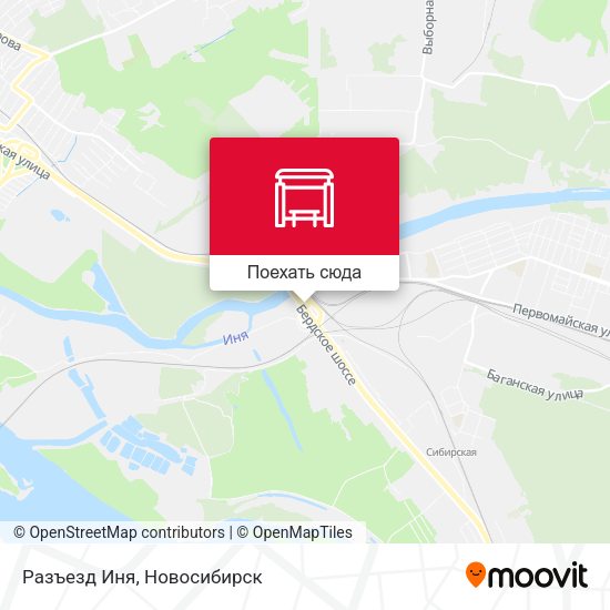 Карта Разъезд Иня