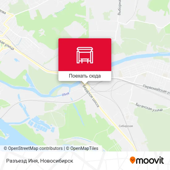 Карта Разъезд Иня