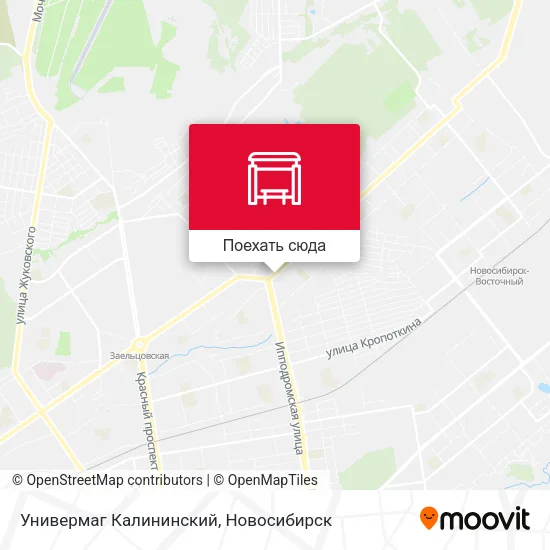 Карта Универмаг Калининский