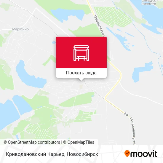Карта Криводановский Карьер