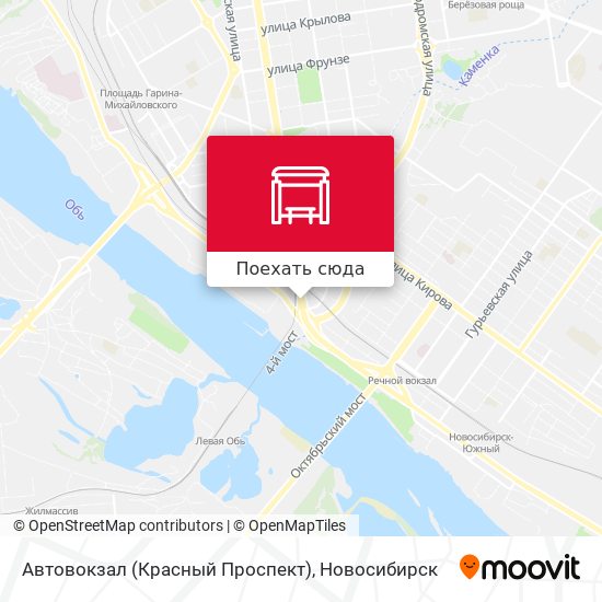 Карта Автовокзал (Красный Проспект)