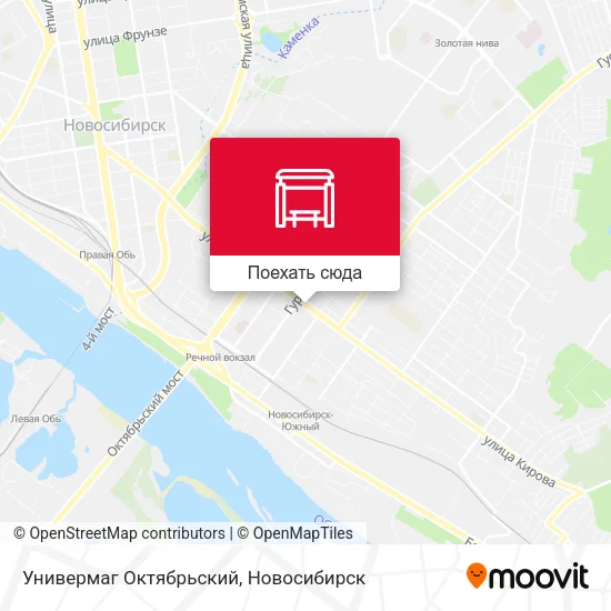 Карта Универмаг Октябрьский
