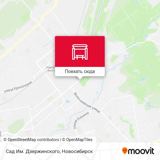 Карта Сад Им. Дзержинского