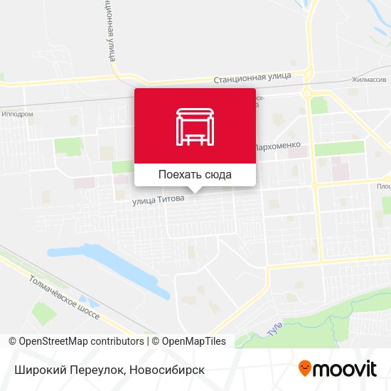 Карта Широкий Переулок