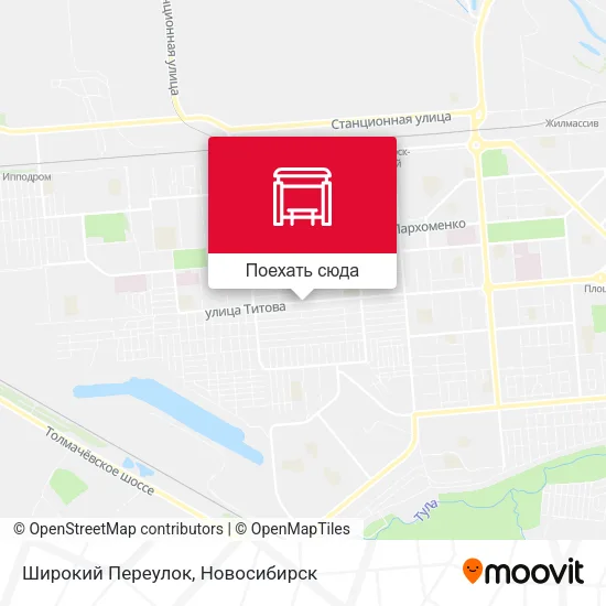 Карта Широкий Переулок