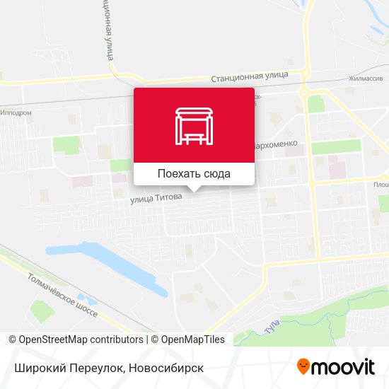 Карта Широкий Переулок