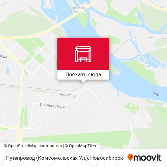 Карта Путепровод (Комсомольская Ул.)