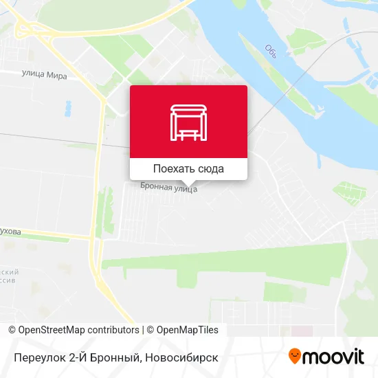 Карта Переулок 2-Й Бронный