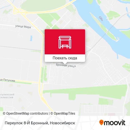 Карта Переулок 8-Й Бронный