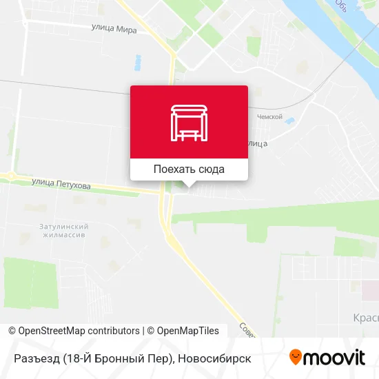 Карта Разъезд (18-Й Бронный Пер)