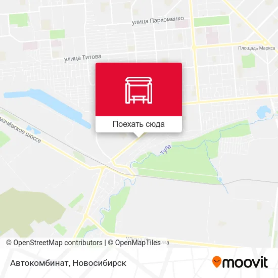 Карта Автокомбинат