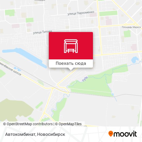 Карта Автокомбинат