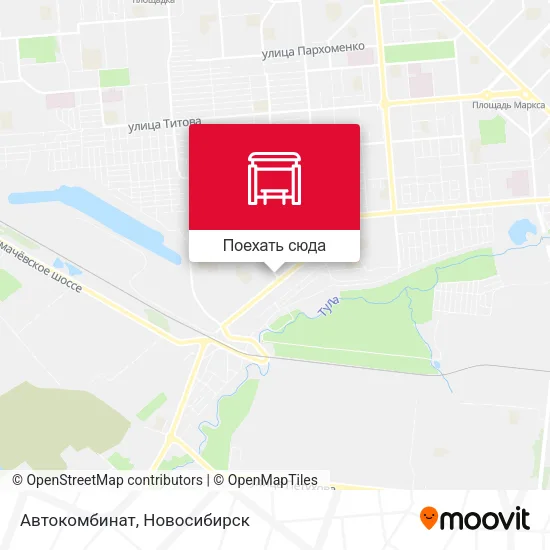 Карта Автокомбинат