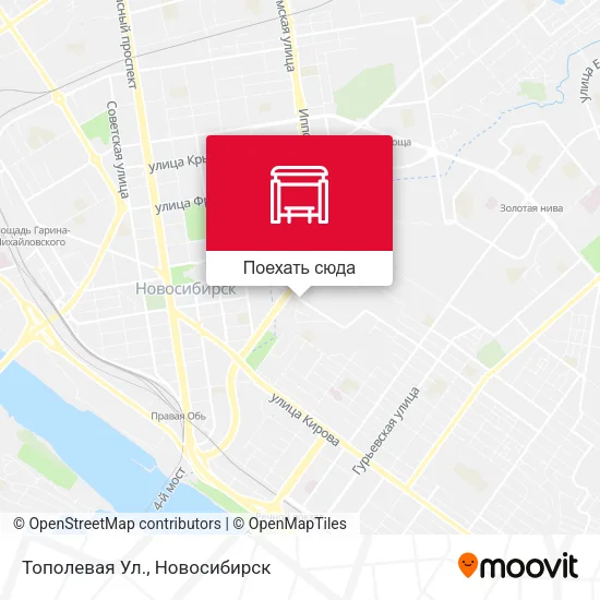 Карта Тополевая Ул.
