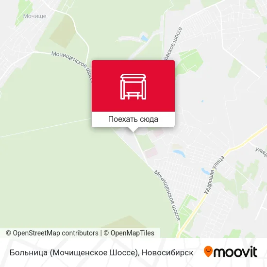Карта Больница (Мочищенское Шоссе)