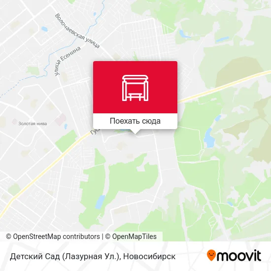 Карта Детский Сад (Лазурная Ул.)