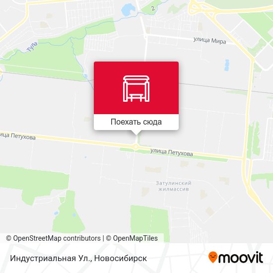 Карта Индустриальная Ул.