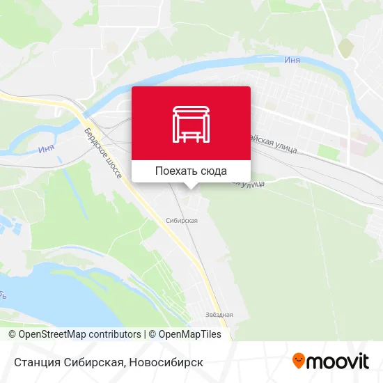 Карта Станция Сибирская