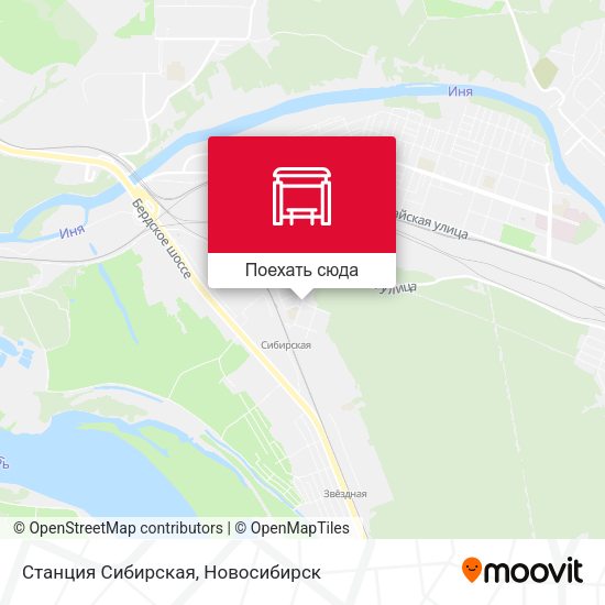 Карта Станция Сибирская