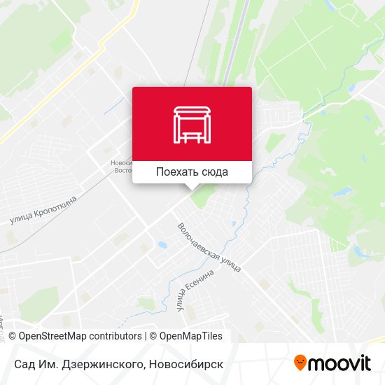 Карта Сад Им. Дзержинского