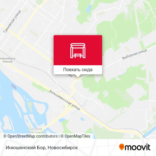 Карта Инюшенский Бор