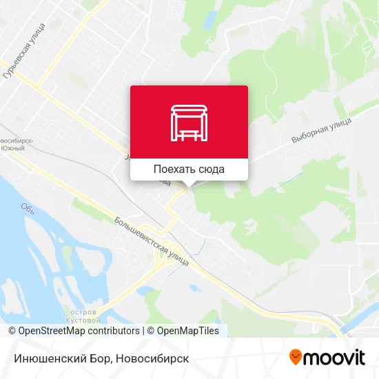 Карта Инюшенский Бор
