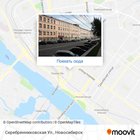 Карта Серебренниковская Ул.