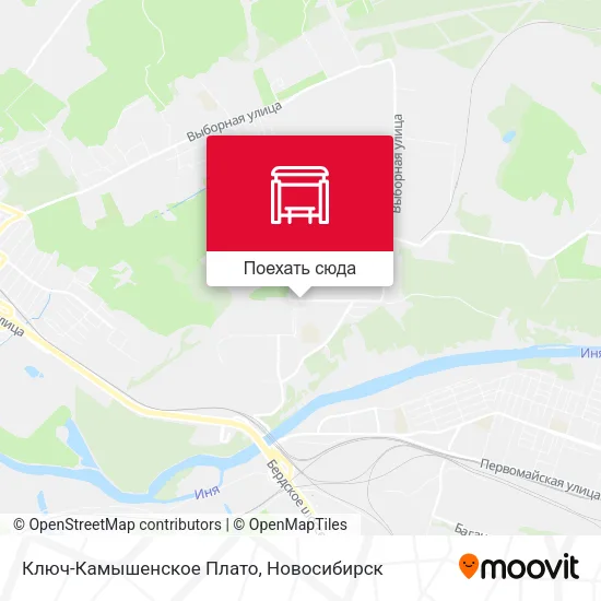 Карта Ключ-Камышенское Плато