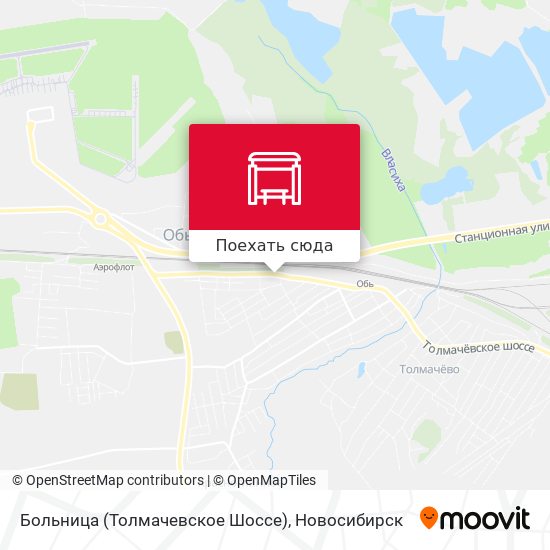 Карта Больница (Толмачевское Шоссе)
