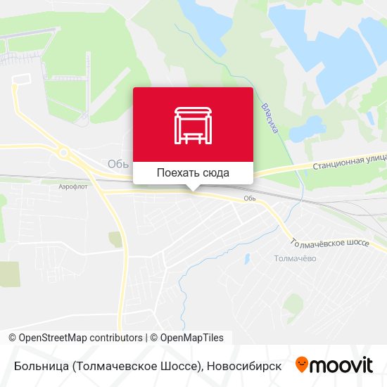 Карта Больница (Толмачевское Шоссе)
