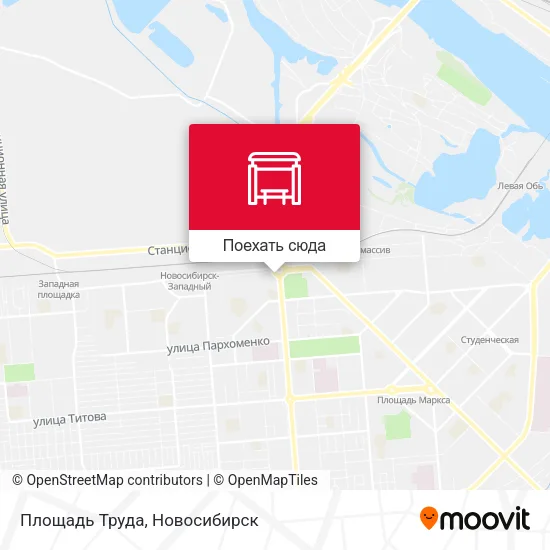 Карта Площадь Труда