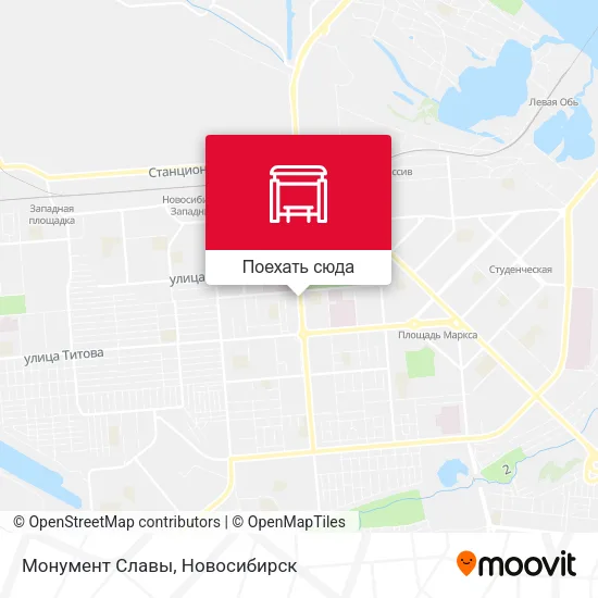 Карта Монумент Славы