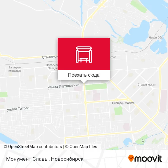 Карта Монумент Славы
