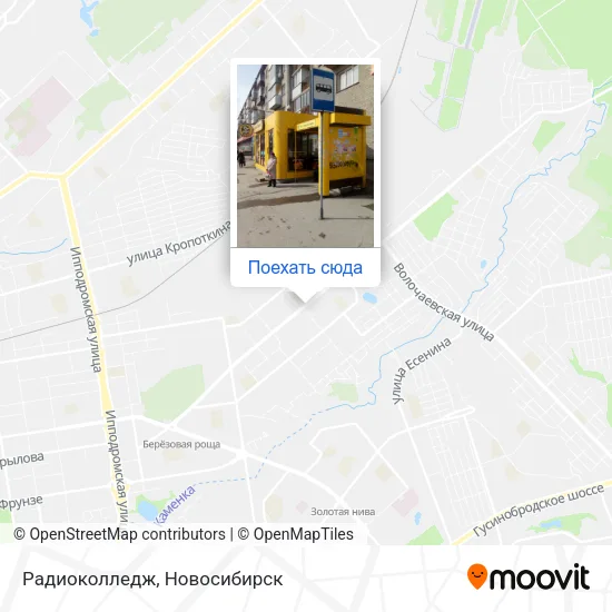Карта Радиоколледж