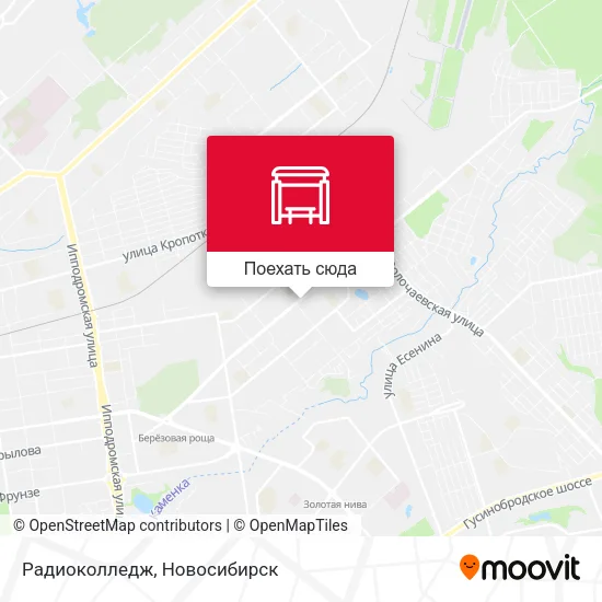Карта Радиоколледж