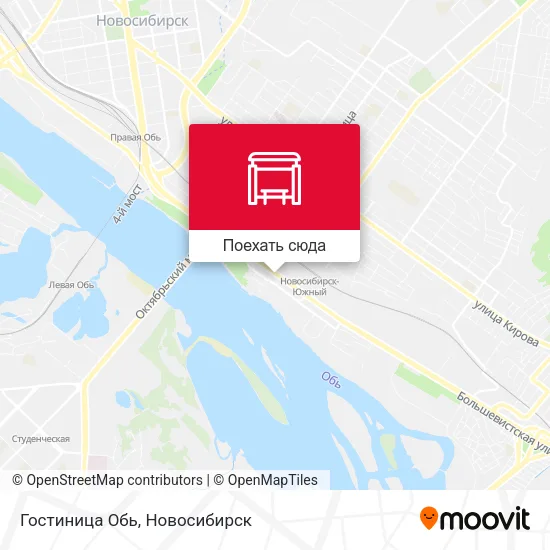 Карта Гостиница Обь
