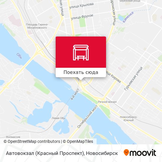 Карта Автовокзал (Красный Проспект)
