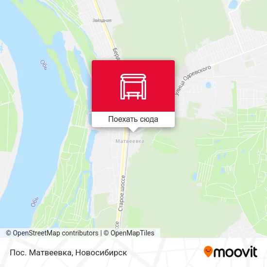 Карта Пос. Матвеевка